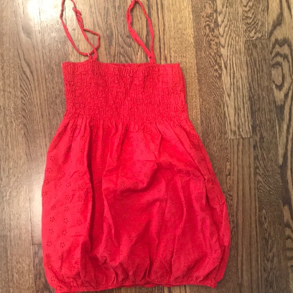 Red Eyelet Tank with Adjustable Straps - Picture 1 of 6